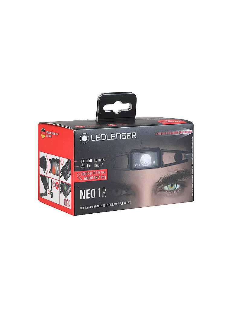 LEDLENSER | Stirnlampe Neo1R | schwarz