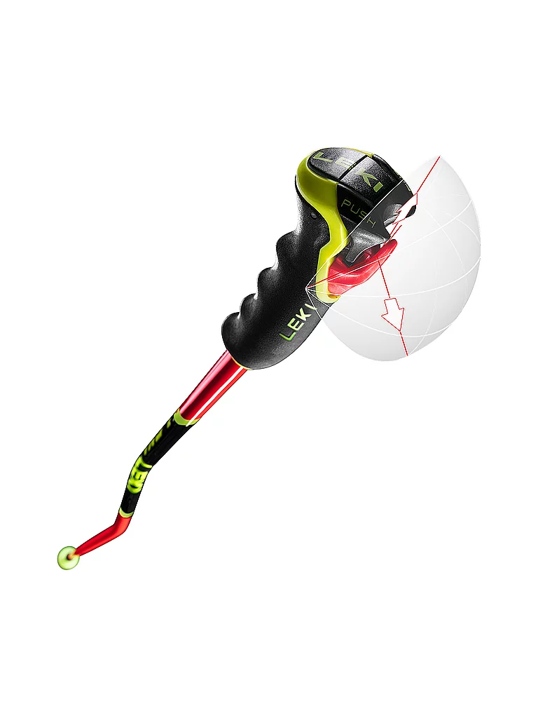 LEKI Bâtons de ski WCR GS 3D rouge | 135