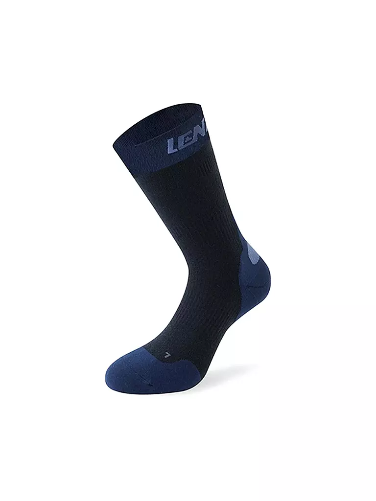 LENZ | Herren Wandersocken Compression socks 7.0 Mid Merino | blau
