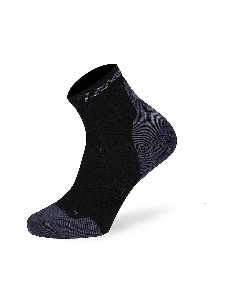 LENZ | Herren Wandersocken Compression socks 8.0 Low Merino | schwarz