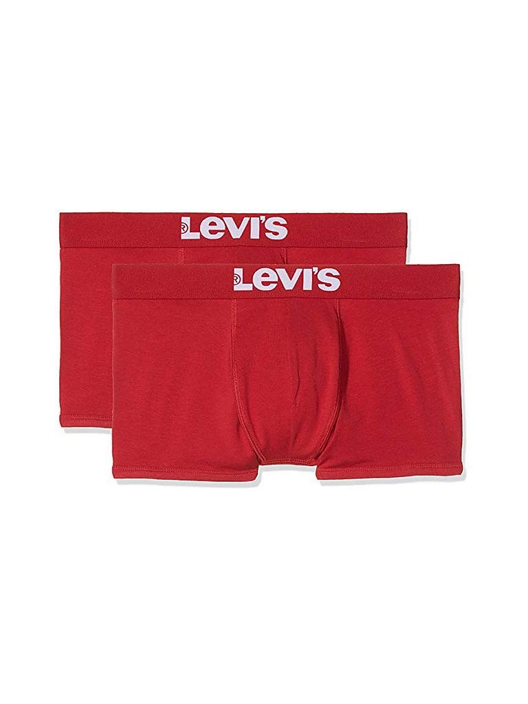 LEVI'S Herren Unterhosen Boxer Trunk 2er Pkg. rot