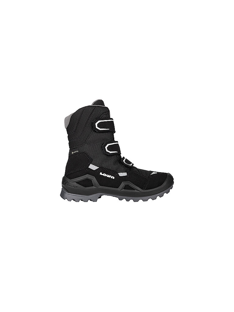Lowa Winterstiefel Klettverschluss Nubukleder GORE-TEX Schwarz