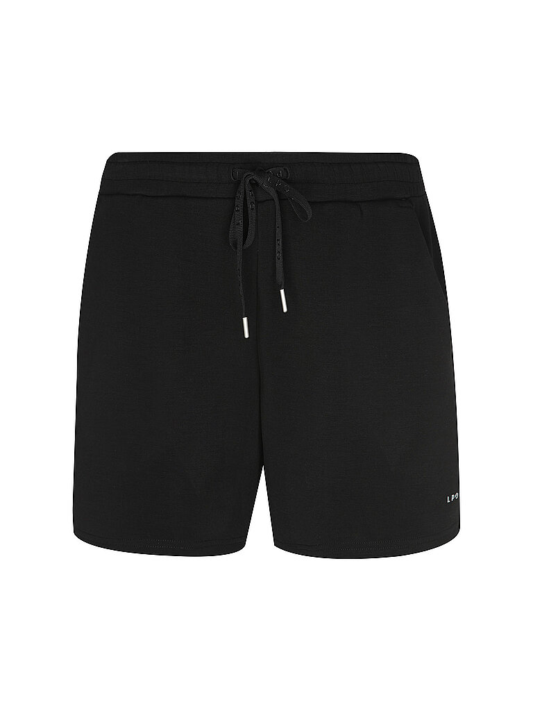 LPO Shorts Elastic Waistband Polyester-Modal-Elastane Schwarz