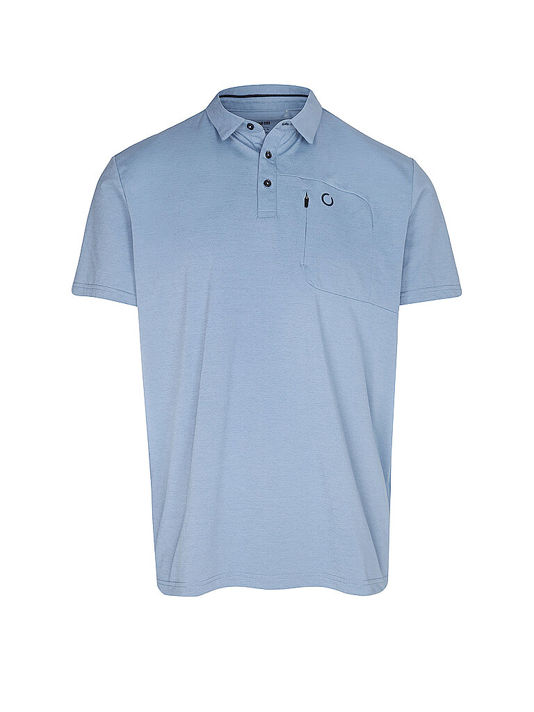 LPO Polo Polokragen Polyester Hellblau