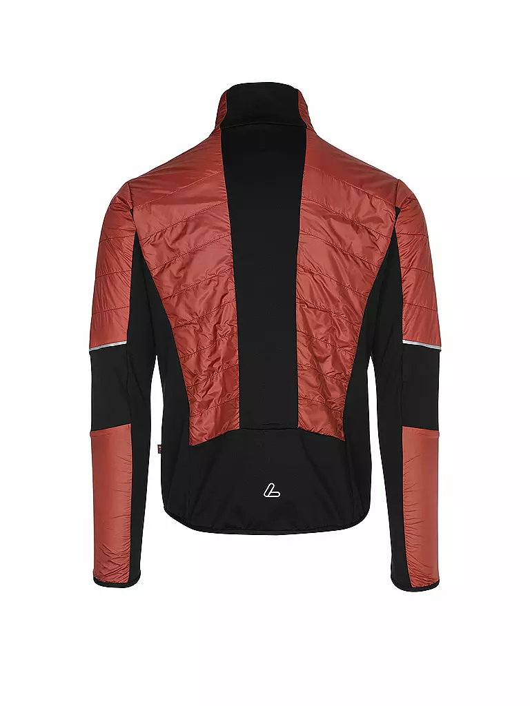 Löffler W Hybrid Jacket Pl60, Damen Skitourenjacke Mit PrimaLoft, Rot, Größe 38