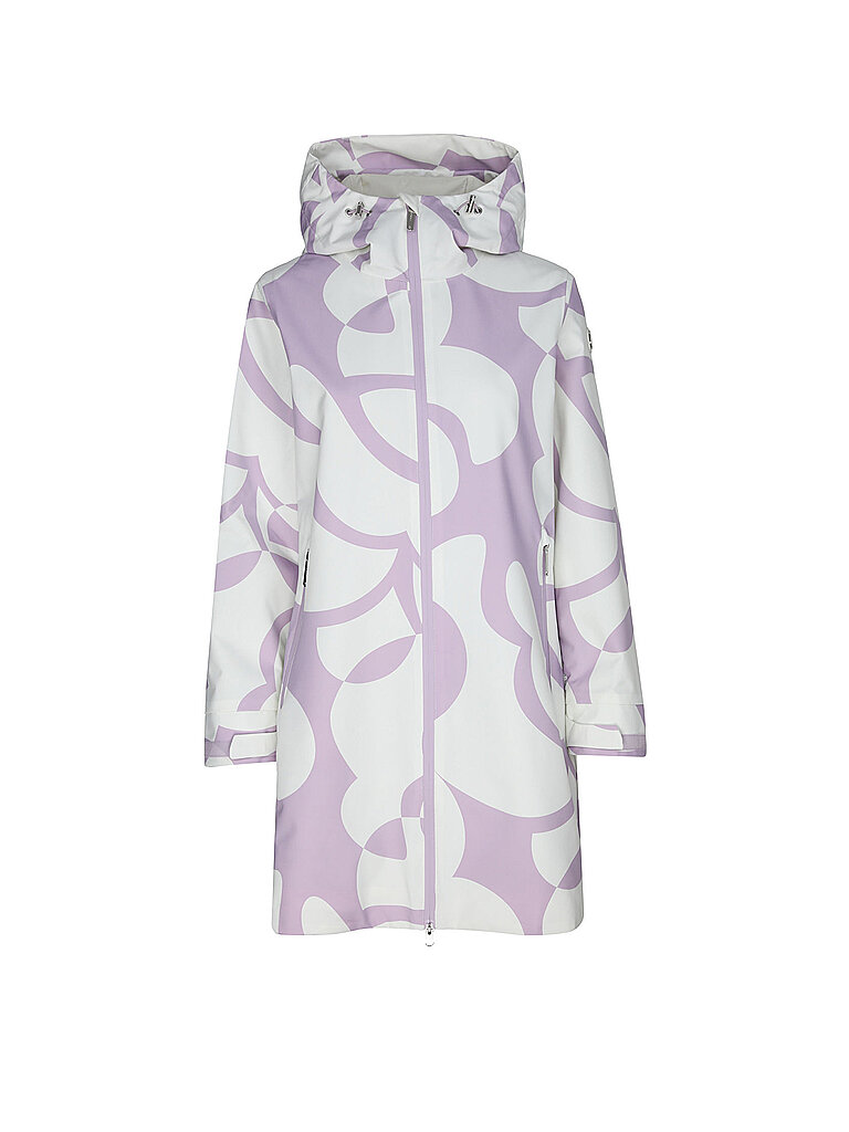 LUHTA Mantel Kapuze Reißverschluss Wasserabweisend Rosa