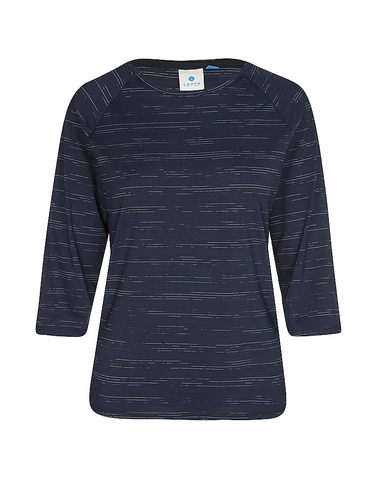 LUHTA Shirt 3/4 Arm O-Ausschnitt 4-Wege-Stretch Dunkelblau