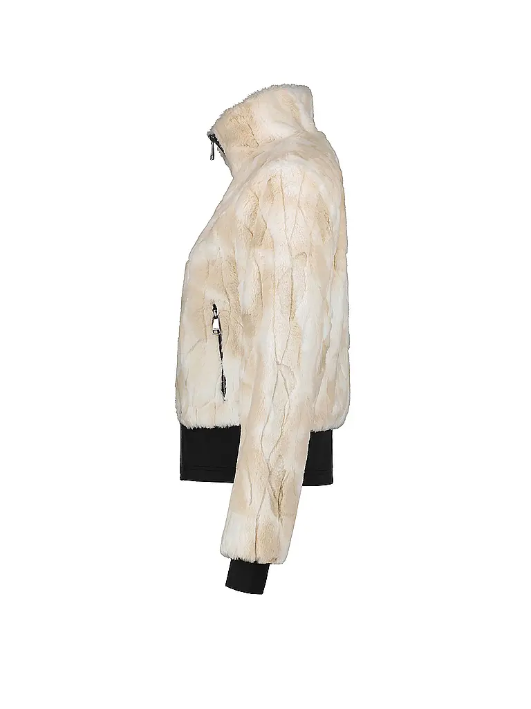 LUHTA | Damen Fleecejacke Ailakkavaara | creme