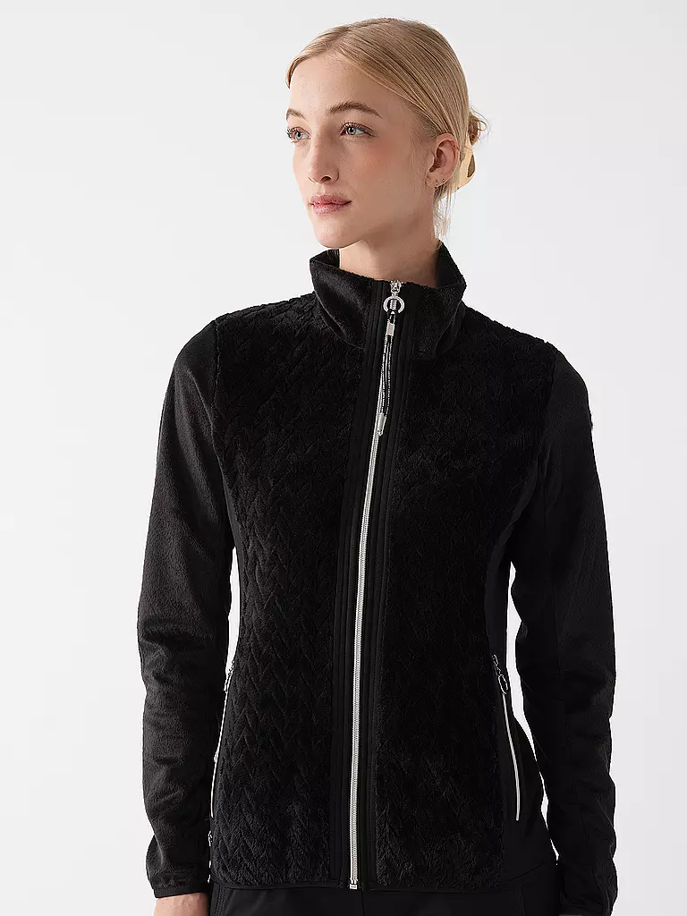 LUHTA | Damen Fleecejacke Ikaala | schwarz