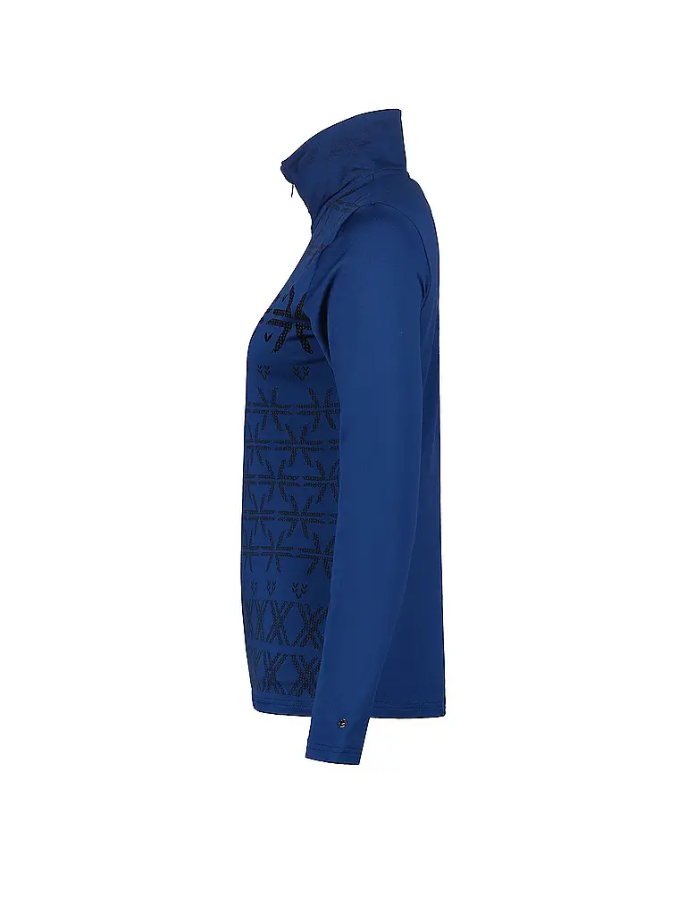 LUHTA | Damen Unterzieh Zipshirt Ahjola | blau