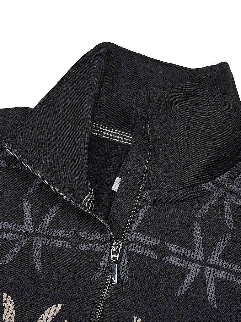 LUHTA | Damen Unterzieh Zipshirt Ahjola | schwarz
