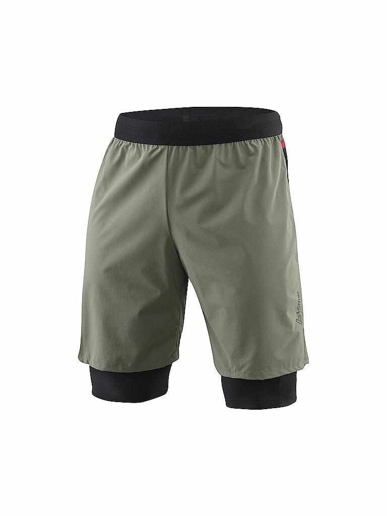 LÖFFLER Herren 2in1 Laufshort Assl olive | 50