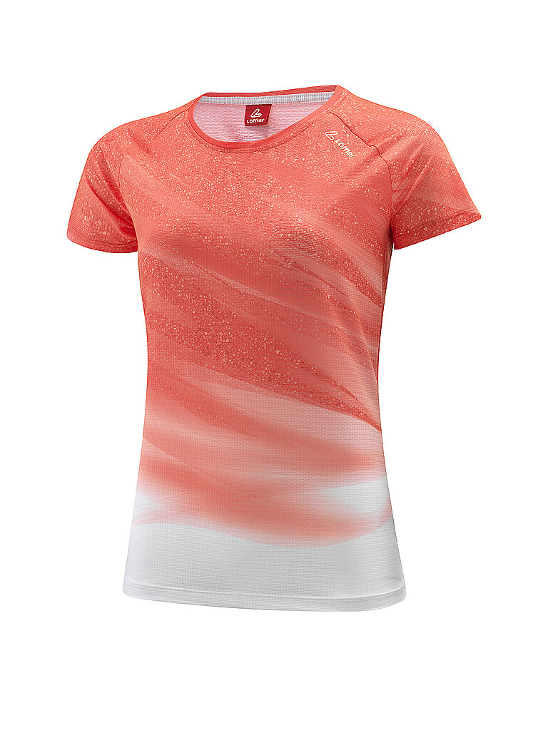 LÖFFLER Damen Laufshirt Print Vent orange | 38
