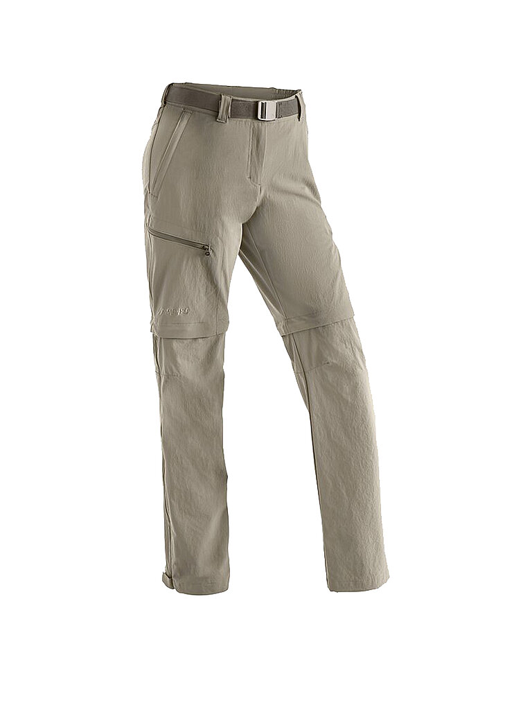 MAIER SPORTS Damen Wanderhose Nata ZipOff beige | 34