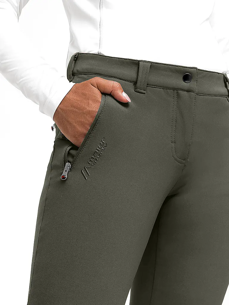 MAIER SPORTS | Damen Funktionshose Helga Slim | dunkelgrün