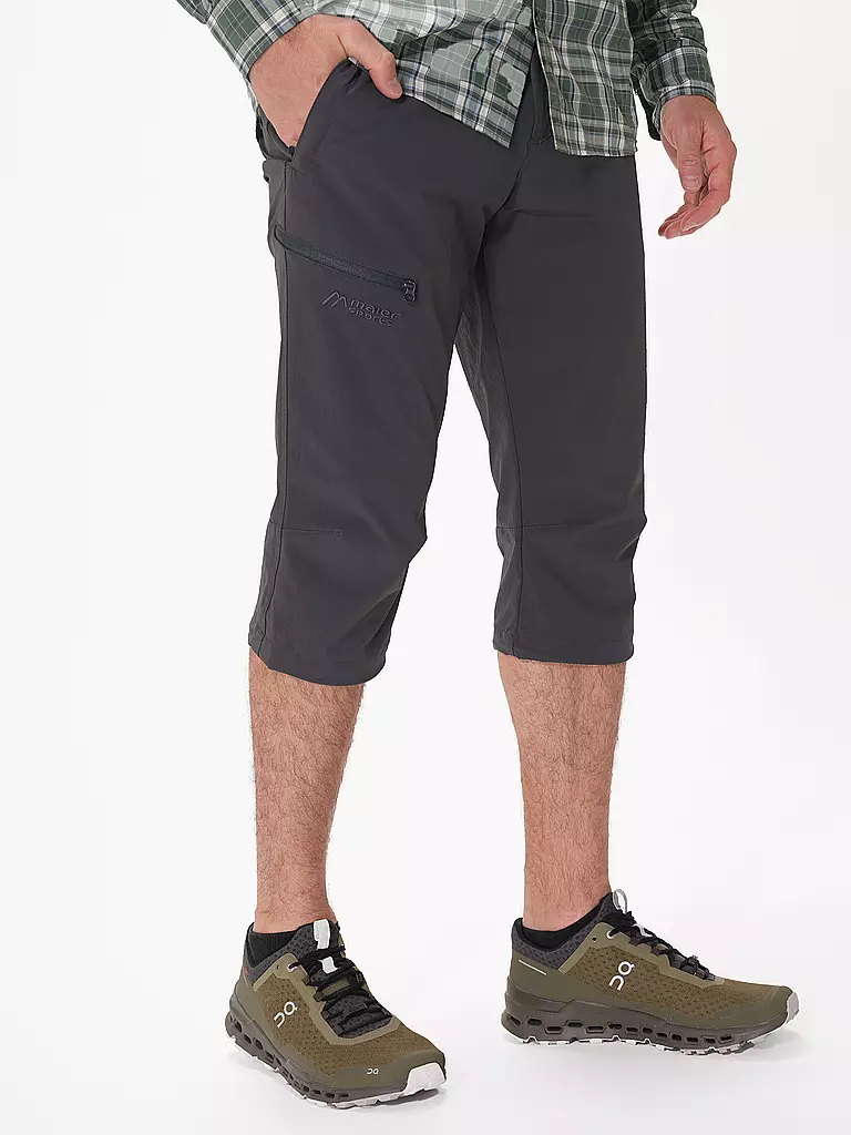 MAIER | Herren 3/4 Wanderhose Jennisei | grau