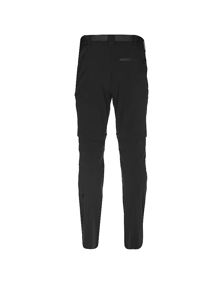 MAIER | Herren Wanderhose Tajo2 ZipOff  | schwarz