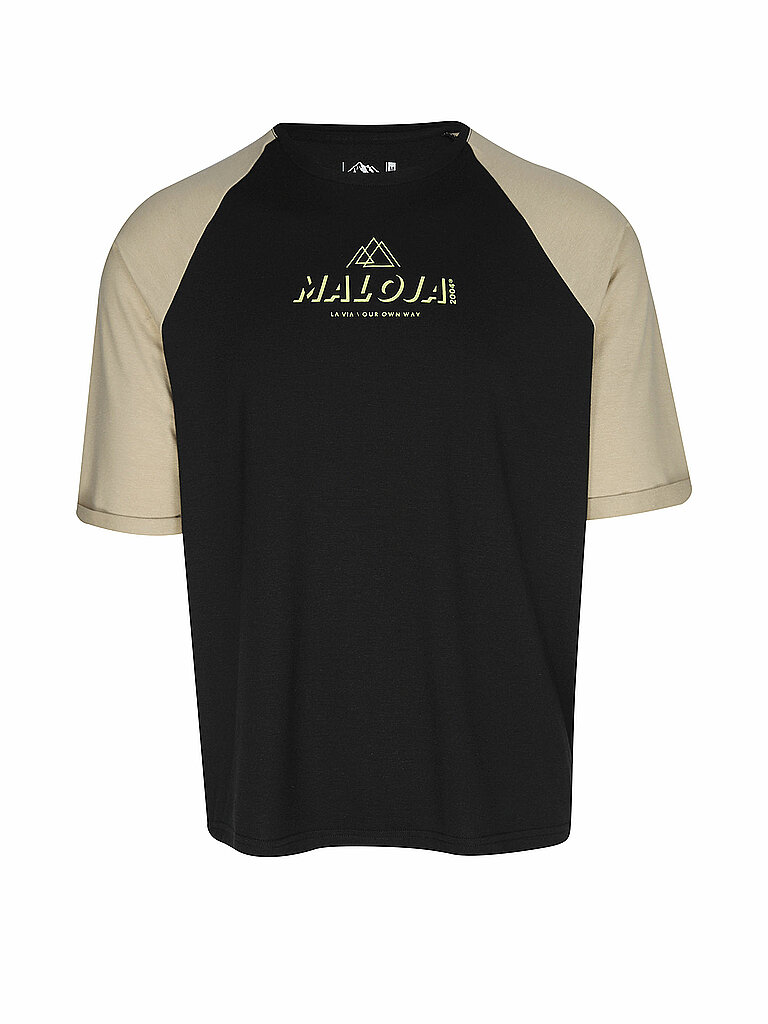 Maloja Radtrikot Hanf Polyester Tragekomfort Performance Schwarz