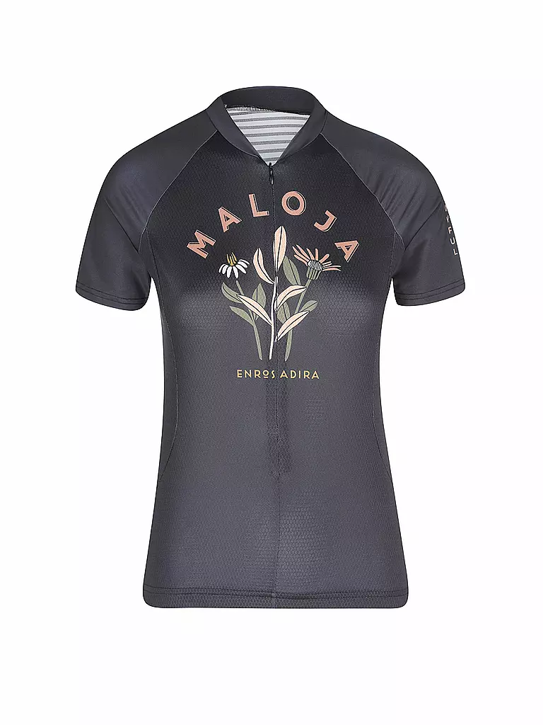 MALOJA | Damen Rad Trikot GanesM. 1/2 | schwarz