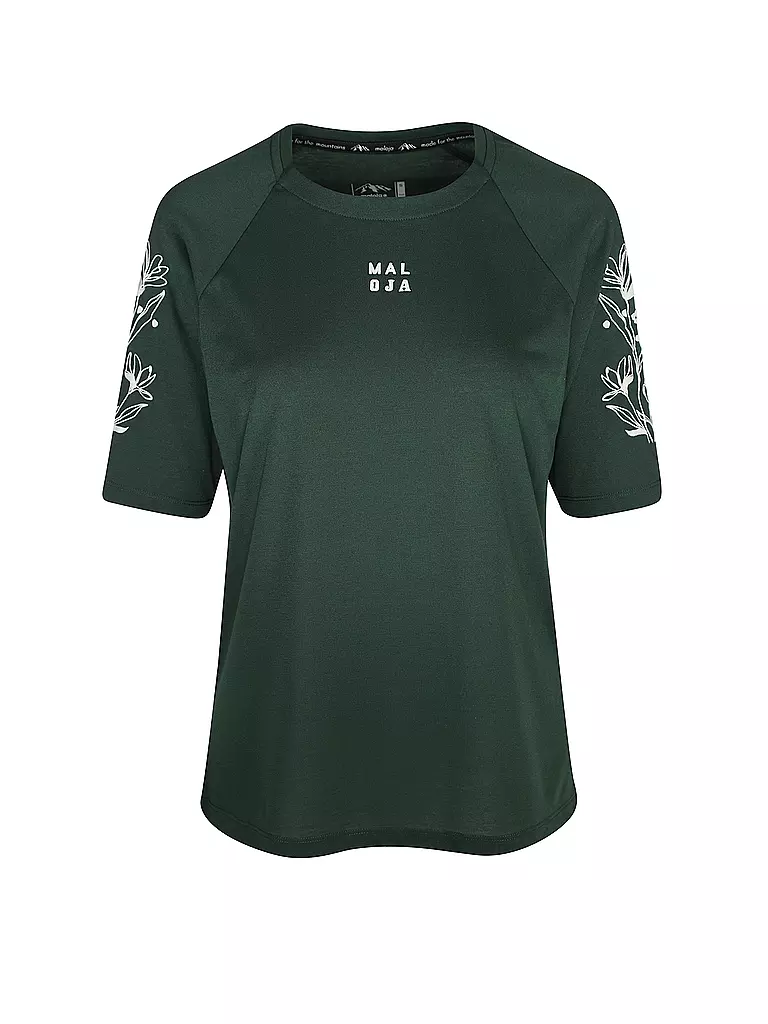 MALOJA | Damen Radshirt KarkogelM. Multi 3/4 | dunkelgrün