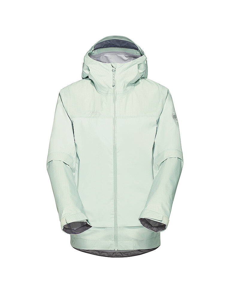 mammut Wanderjacke Hooded Hardshell Hellgrün