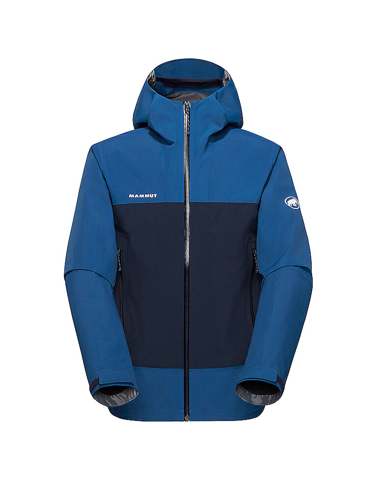 mammut Wanderjacke 2,5L Hoodie Hardshell Blau