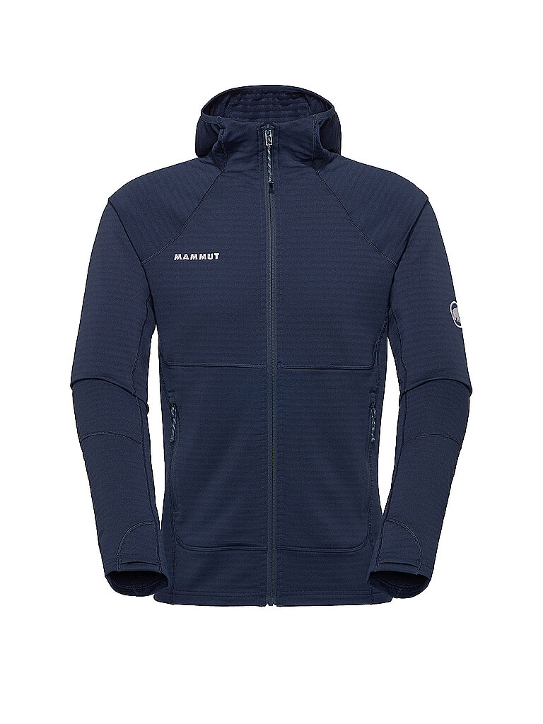 mammut Fleecejacke Hoodie Polartec Power Stretch Fleece Dunkelblau