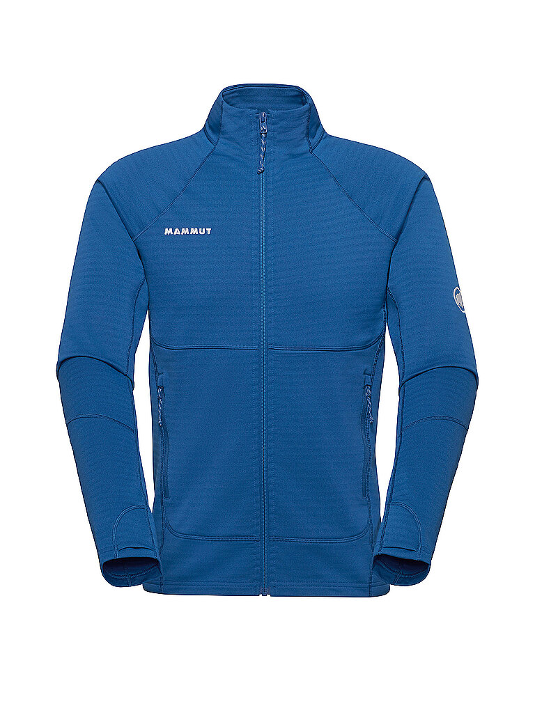 mammut Fleecejacke Hoodie Polartec Power Stretch Fleece Blau