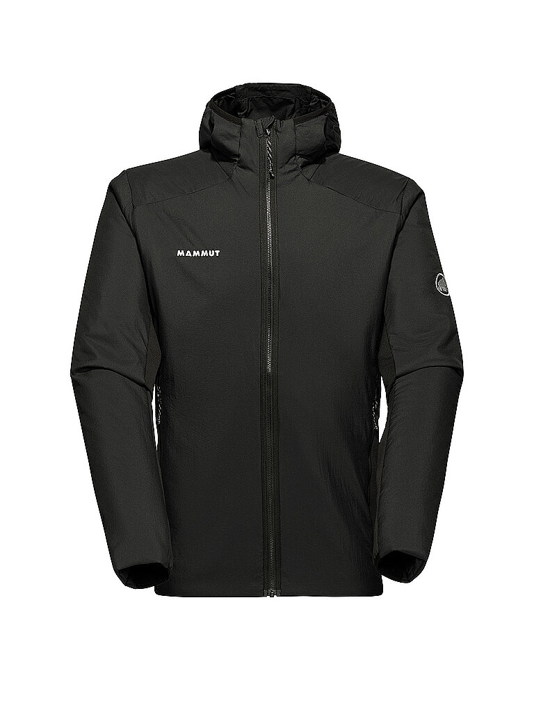 mammut Hybridjacke Rime Light Hoodie Fleecematerial Schwarz