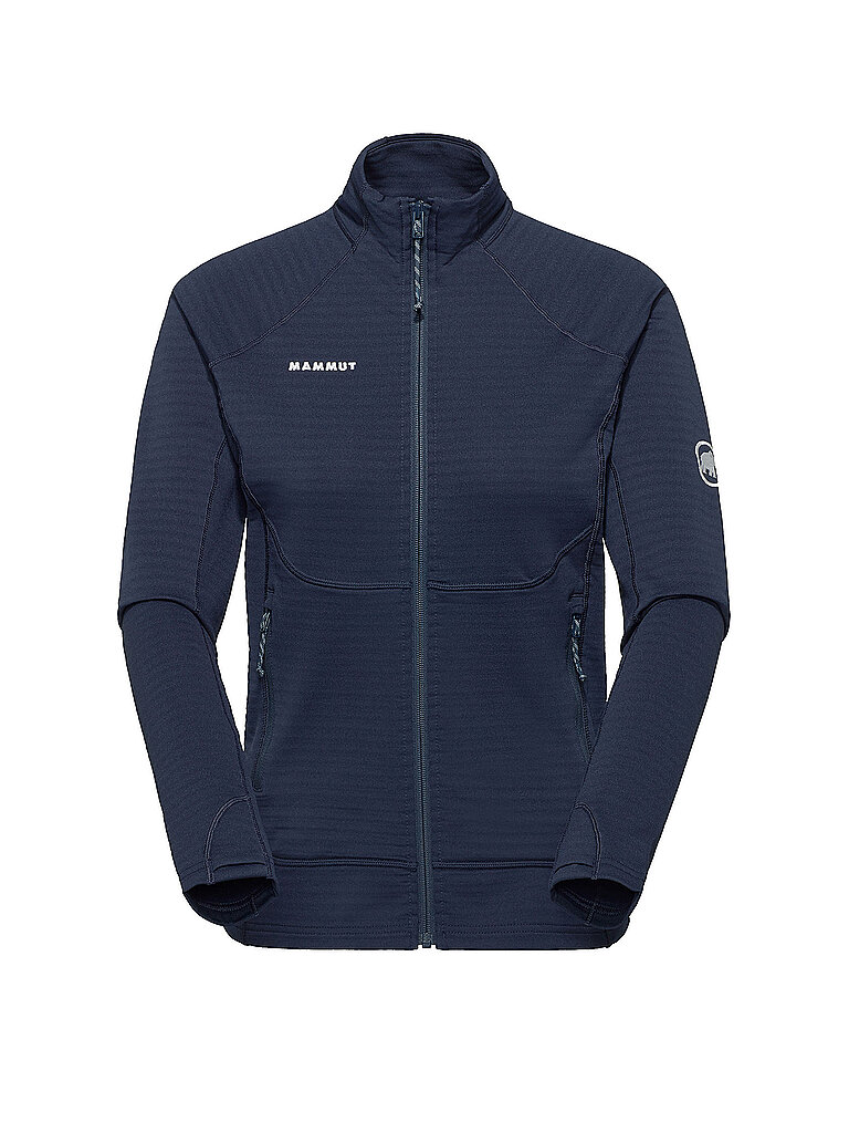 mammut Fleecejacke Polartec Power Stretch Daumenschlaufen Dunkelblau