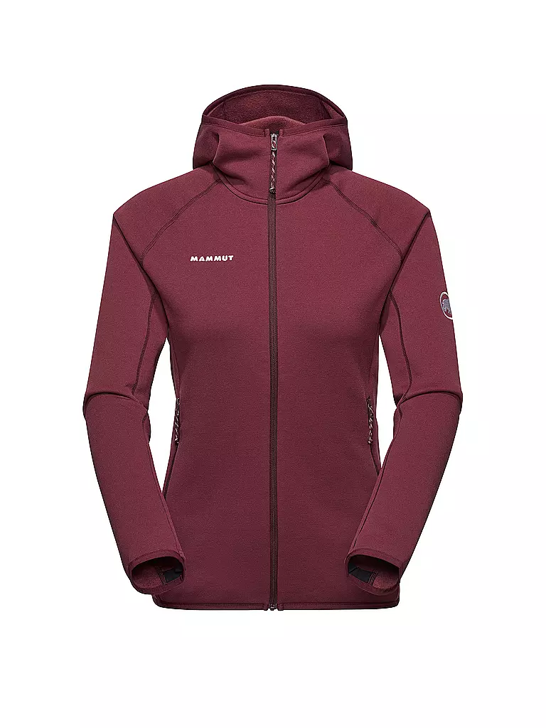 MAMMUT | Damen Fleecejacke Aconcagua Light ML Hoodie | dunkelrot