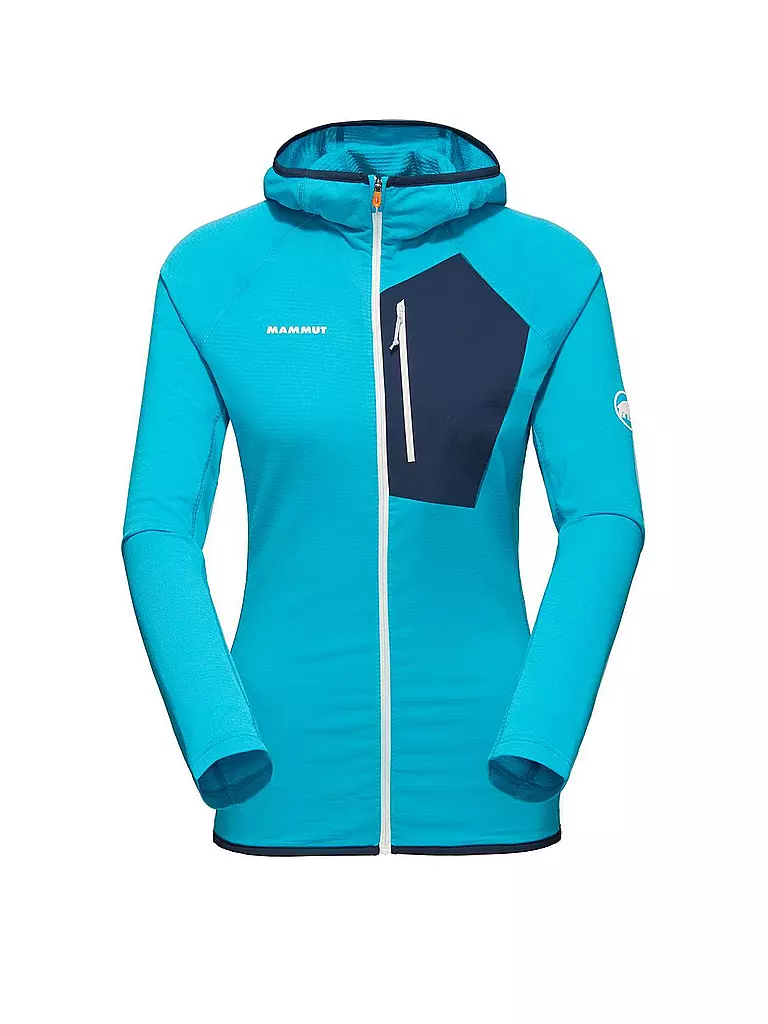 MAMMUT | Damen Fleecejacke Aenergy Light ML Hoodie | hellblau