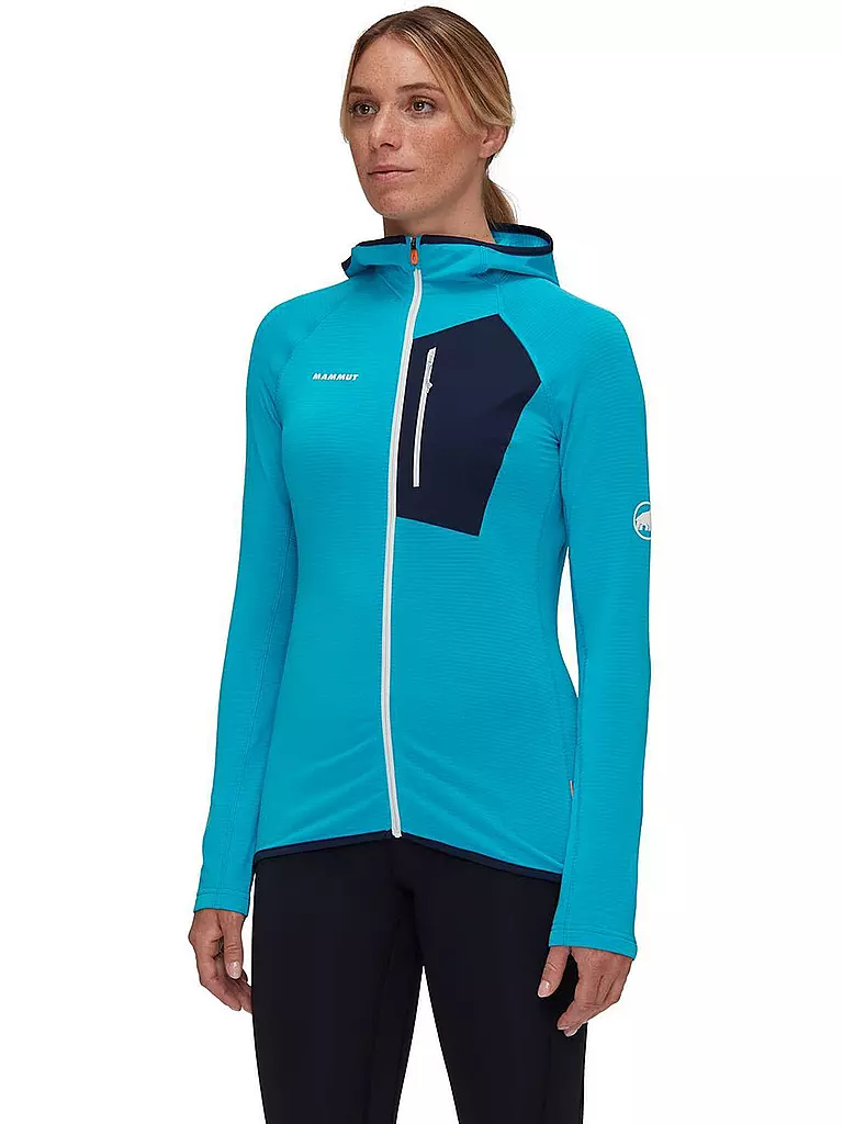 MAMMUT | Damen Fleecejacke Aenergy Light ML Hoodie | hellblau