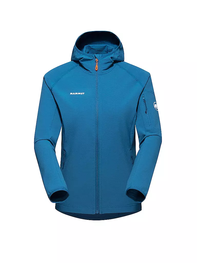 MAMMUT | Damen Fleecejacke Madris Light ML Hooded  | blau