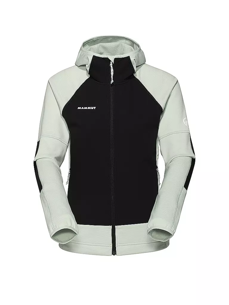 MAMMUT | Damen Fleecejacke Massone Hoodie | hellgrün