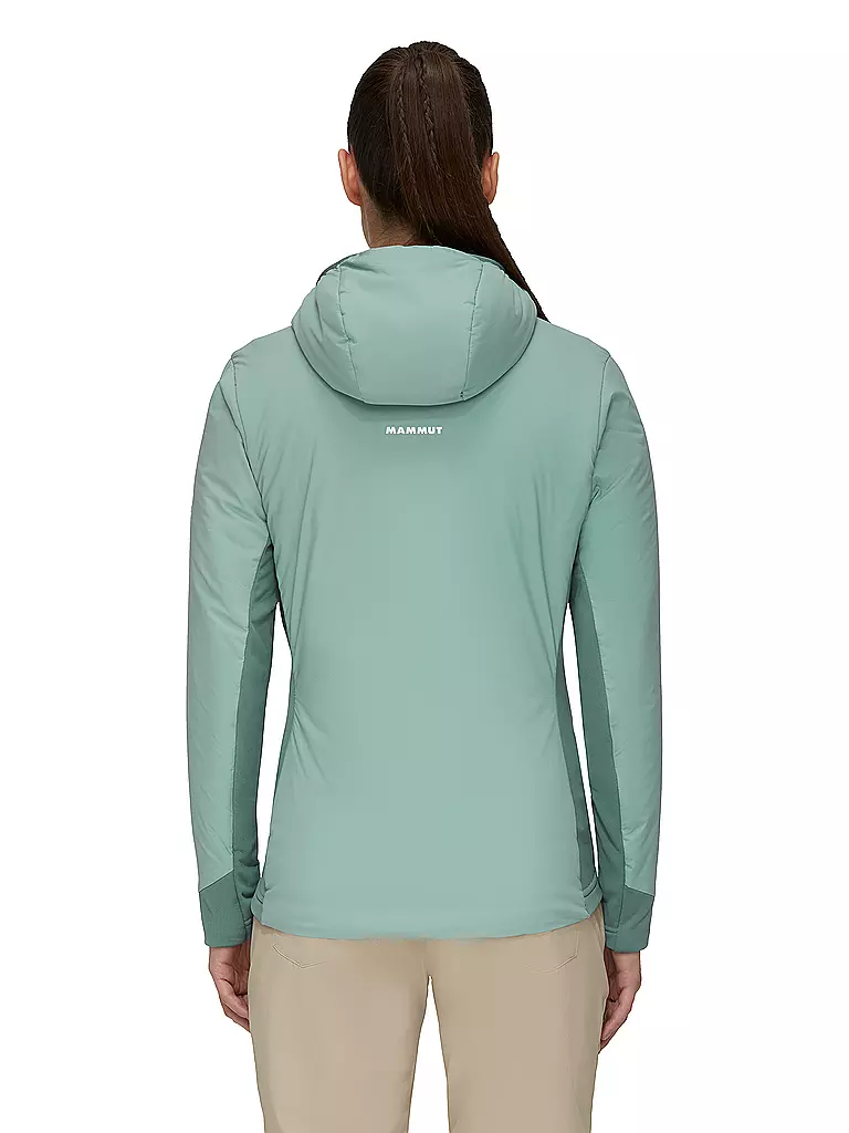 MAMMUT | Damen Iso Hybridjacke Rime Light Polartec Hoodie | mint