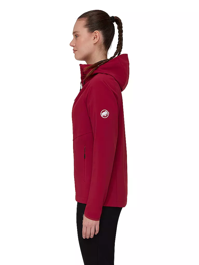 MAMMUT | Damen Softshelljacke Ultimate Comfort | dunkelrot