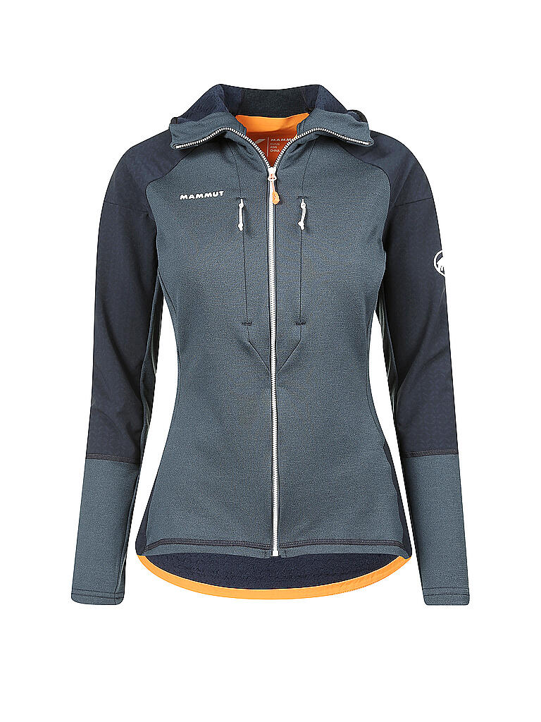 MAMMUT | Damen Touren Fleecejacke Eiswand Advanced ML Hooded | blau