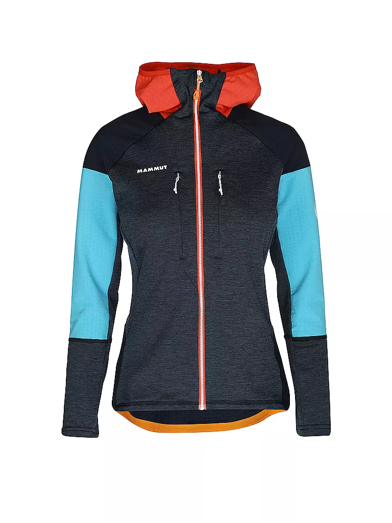 MAMMUT | Damen Touren Fleecejacke Eiswand Advanced ML Hooded | dunkelblau