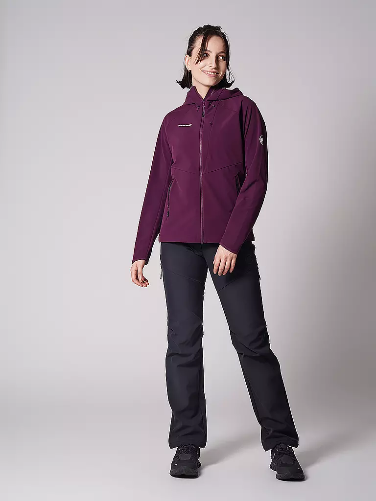 MAMMUT | Damen Wander Softshellhose Winter Hiking | schwarz