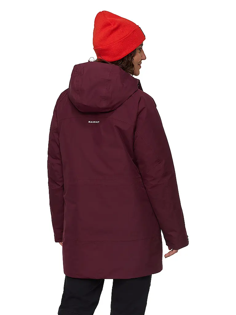 MAMMUT | Damen Winterparka Treeline HS Thermo Hooded | dunkelrot