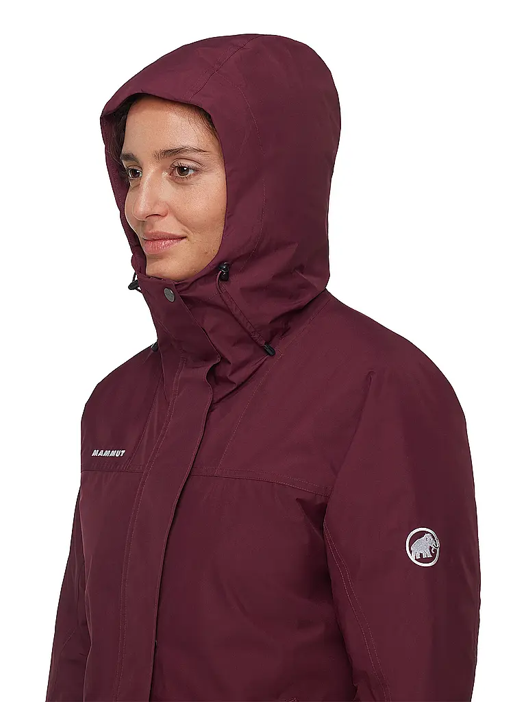 MAMMUT | Damen Winterparka Treeline HS Thermo Hooded | dunkelrot