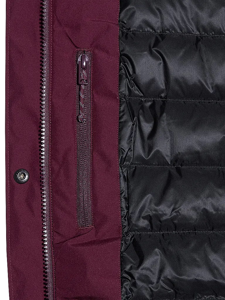 MAMMUT | Damen Winterparka Treeline HS Thermo Hooded | dunkelrot