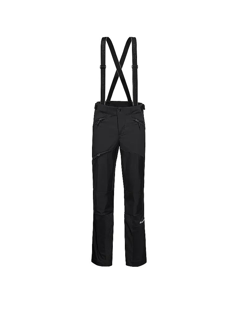 MAMMUT | Herren Softshell Tourenhose Eiger Nordwand Pro mit Träger | Schwarz