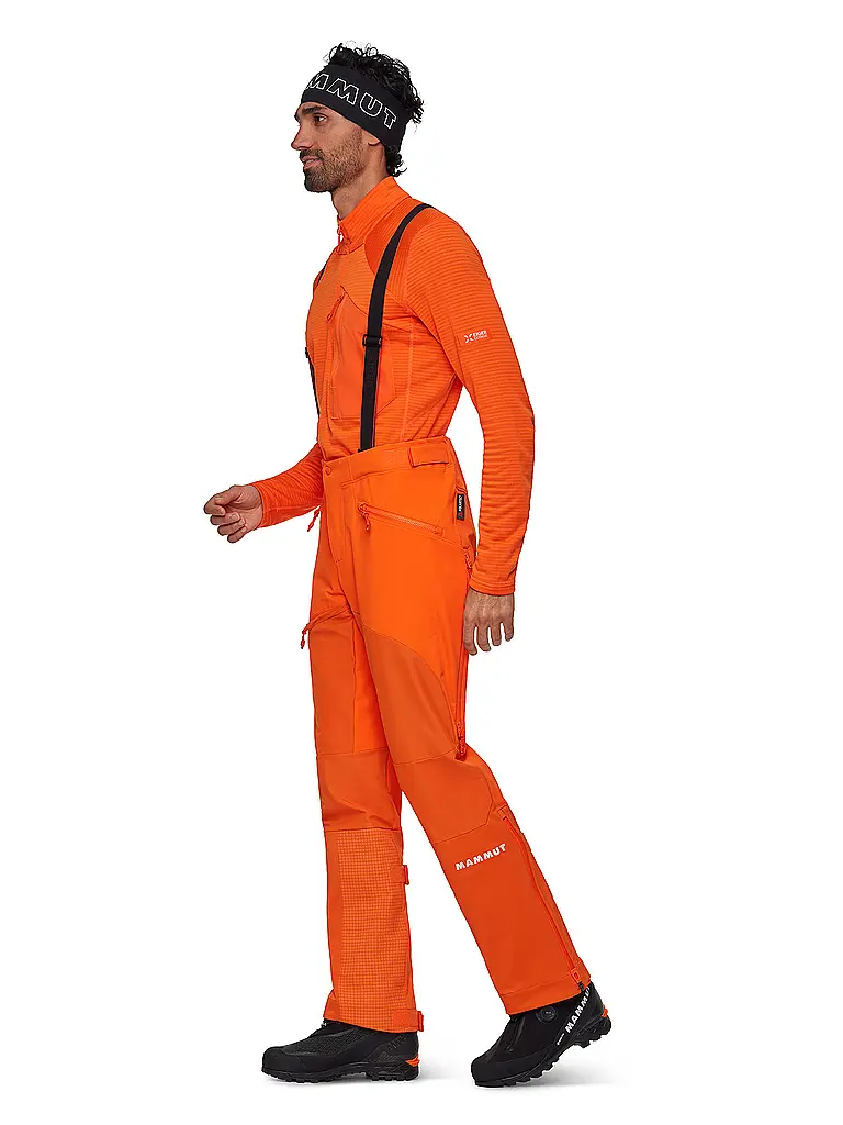 MAMMUT | Herren Softshell Tourenhose Eiger Nordwand Pro mit Träger | orange