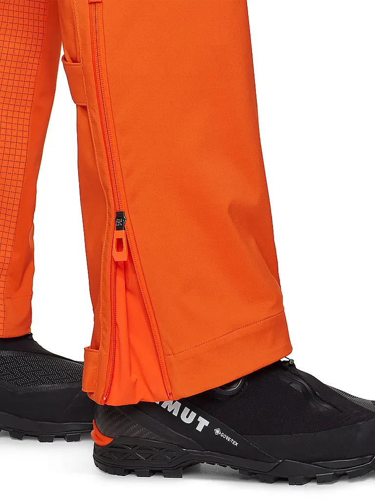 MAMMUT | Herren Softshell Tourenhose Eiger Nordwand Pro mit Träger | orange