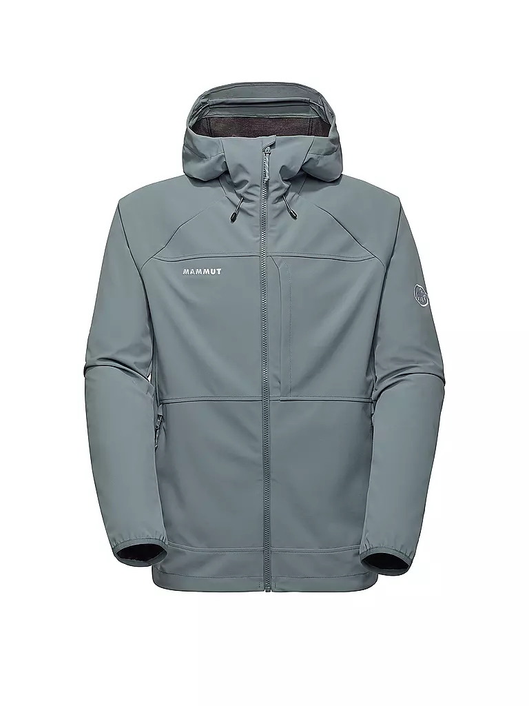 MAMMUT | Herren Softshelljacke Ultimate Comfort Hoodie | silber