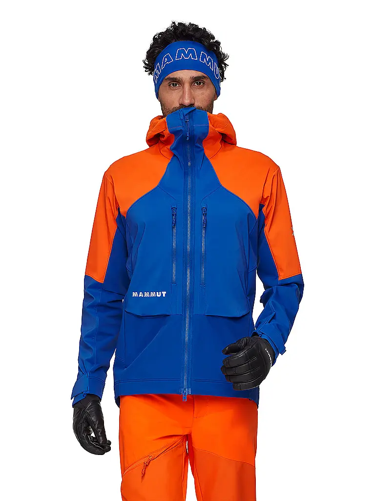 MAMMUT | Herren Touren Softshelljacke Eiger Nordwand Pro Hoodie | blau