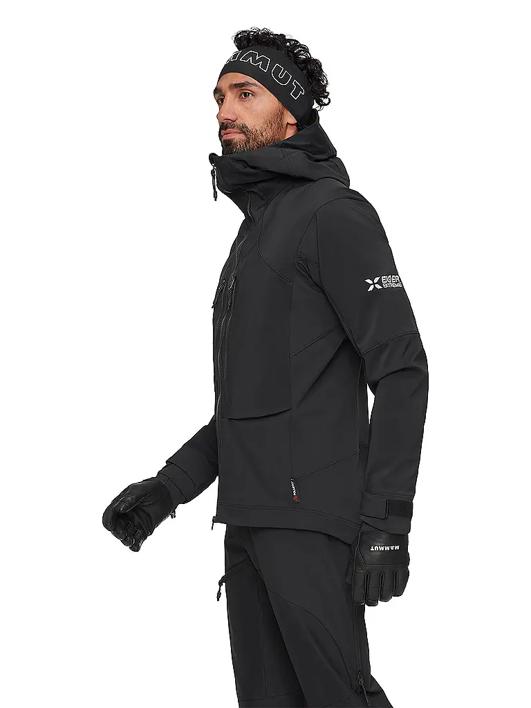 MAMMUT | Herren Touren Softshelljacke Eiger Nordwand Pro Hoodie | schwarz