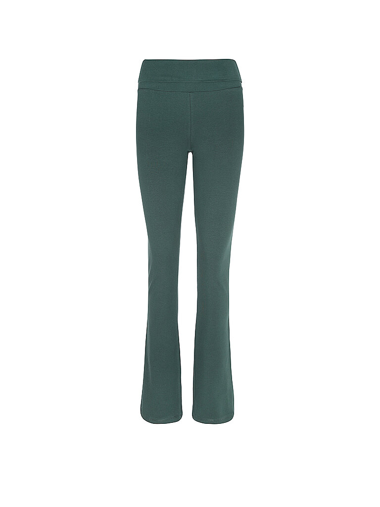 MANDALA Damen Yoga Hose Classic Rolldown dunkelgrün | XS